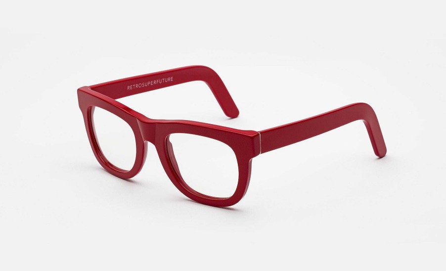 Glasses Retrosuperfuture | Ciccio Red Clear Lens