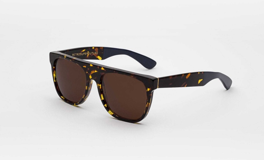 Glasses Retrosuperfuture | Flat Top Laca Yellow Tortoise