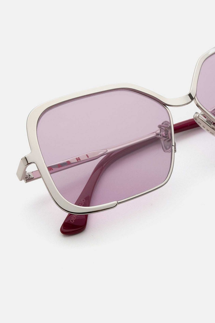 Glasses Retrosuperfuture | Unila Valley Silver Mauve