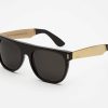 Glasses Retrosuperfuture | Flat Top Francis Black Gold