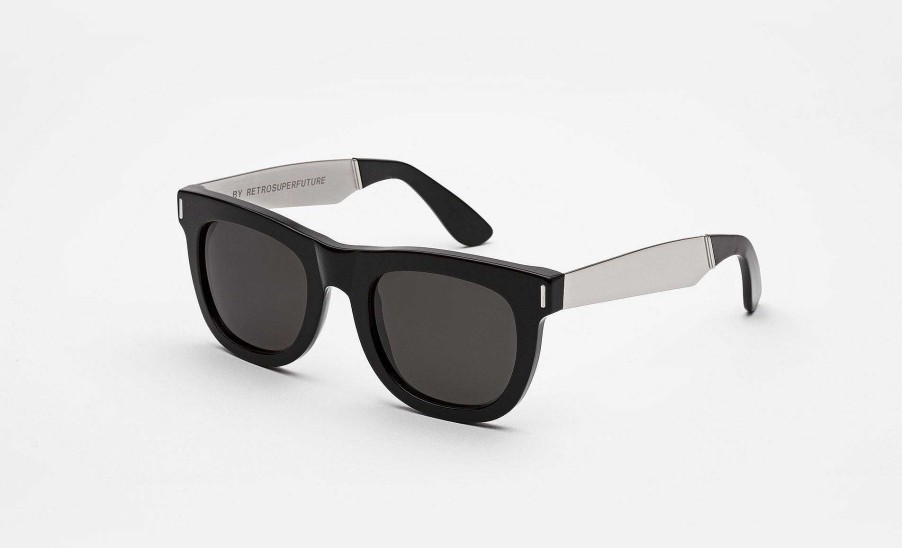 Glasses Retrosuperfuture | Ciccio Francis Black Silver