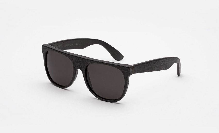 Glasses Retrosuperfuture | Flat Top Black Leather