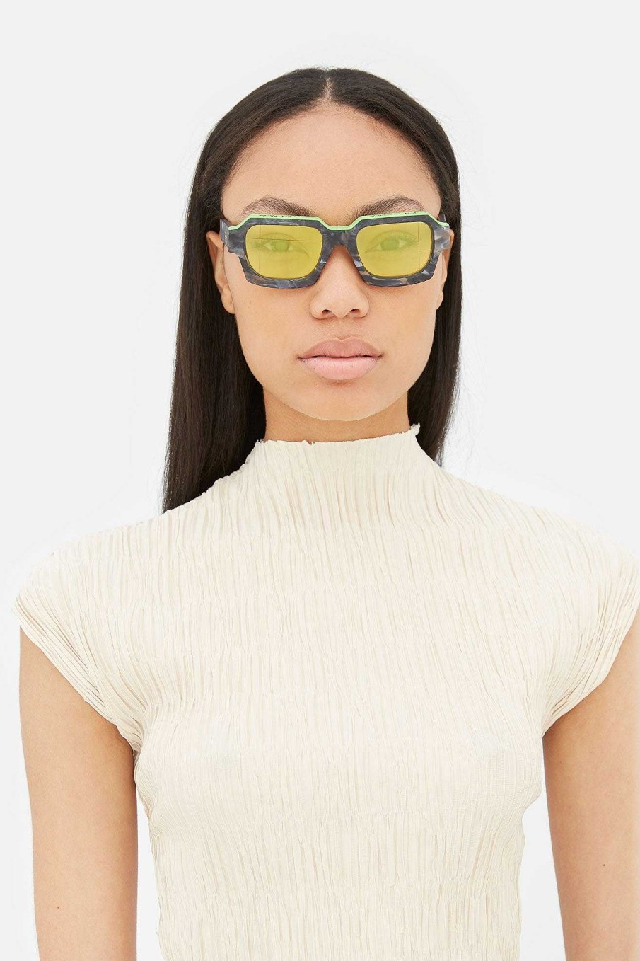 Glasses Retrosuperfuture | Caro Acw Iv Volt Yellow