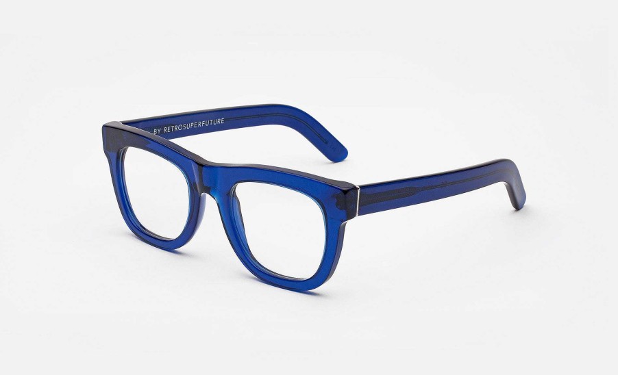 Glasses Retrosuperfuture | Ciccio Crystal Blue Clear Lens