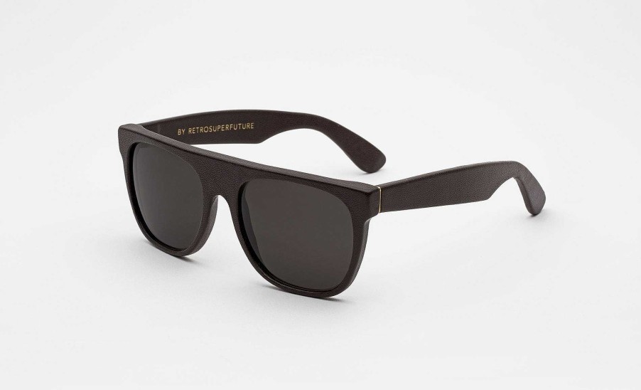 Glasses Retrosuperfuture | Flat Top Brown Leather