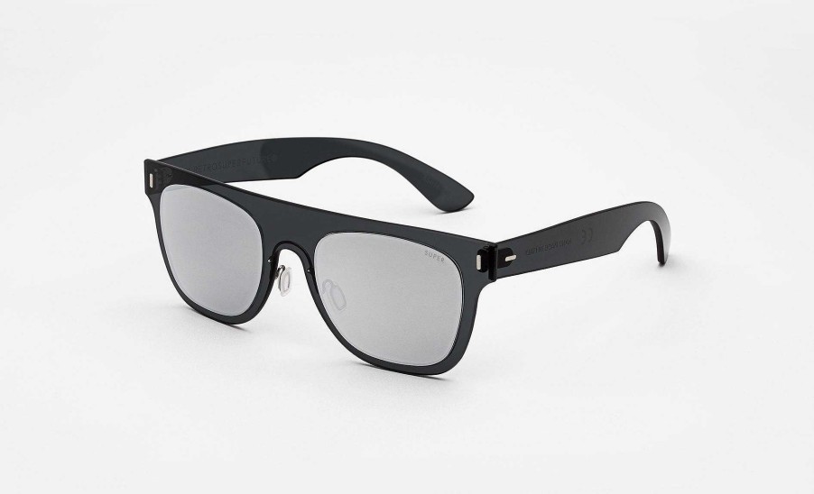 Glasses Retrosuperfuture | Duo Lens Flat Top Silver&Black