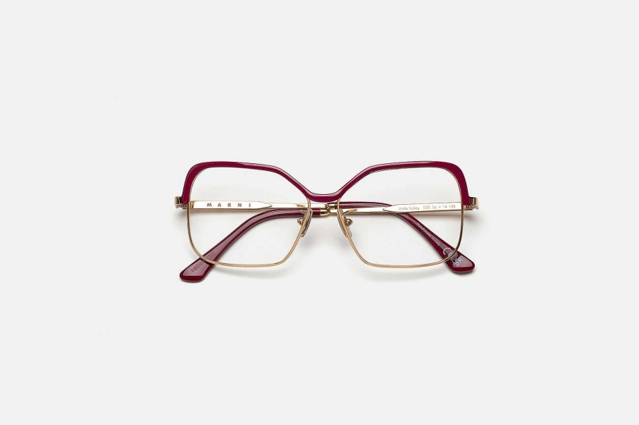 Glasses Retrosuperfuture | Unila Valley Optical Burgundy Gold