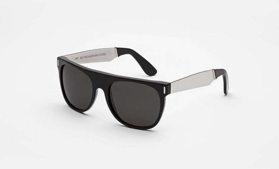 Glasses Retrosuperfuture | Flat Top Francis Black Silver