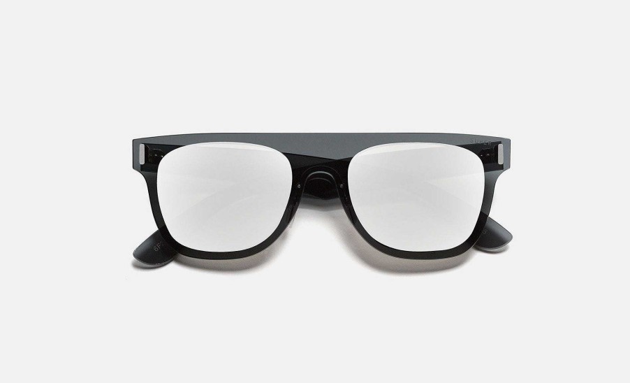 Glasses Retrosuperfuture | Duo Lens Flat Top Silver&Black